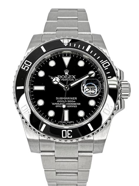 rolex submariner silver black|Rolex Submariner date 116610ln.